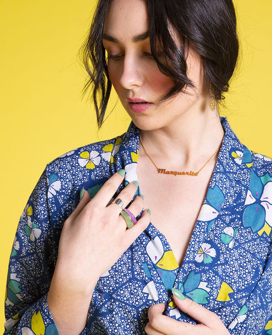 Long Kimono - Kobe indigo