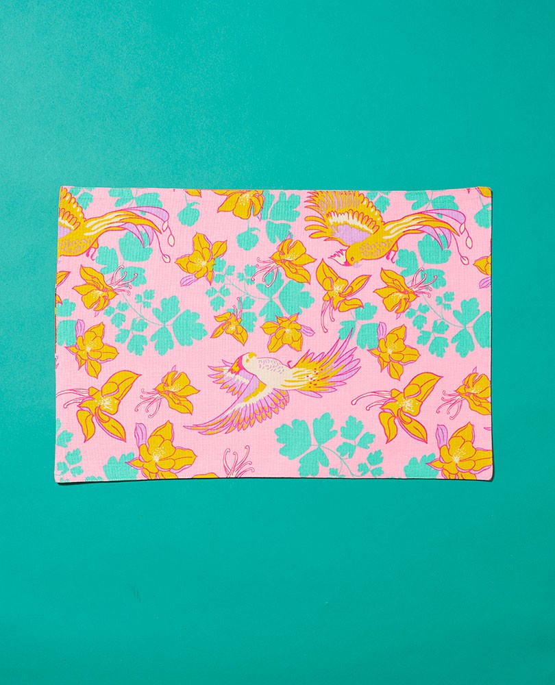 Table Mat - set of 4 - Ancolie pink