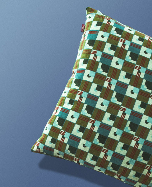 Taie d'oreiller Velours - Aberdeen emeraude