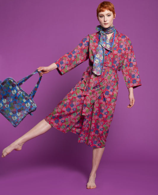 Long Kimono - Bloom red