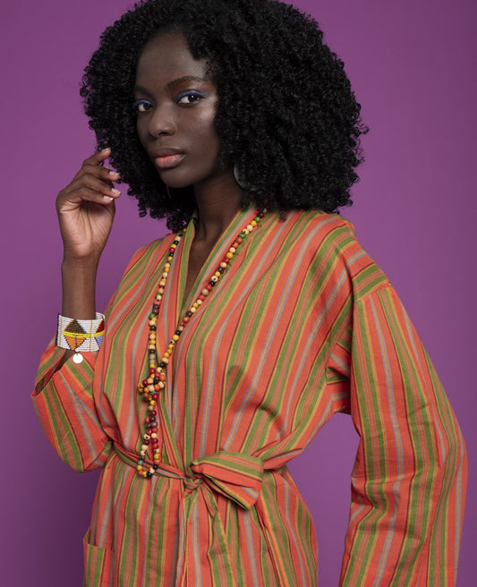 Long Kimono - Margate coral