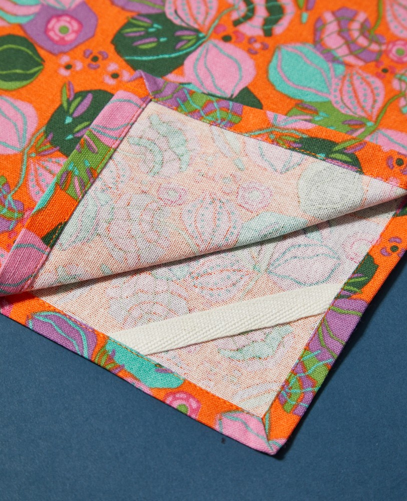 Tea Towel - Bloom orange