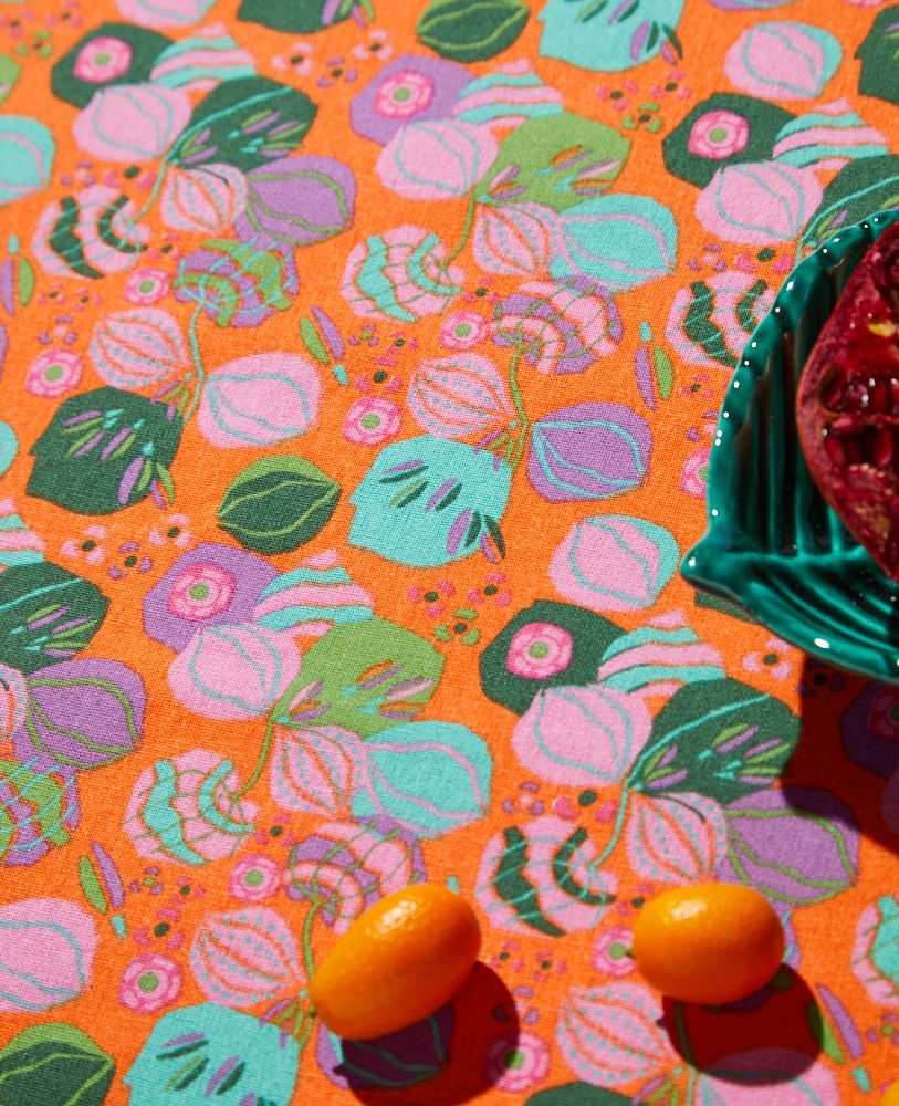 Tablecloth (L) - Bloom orange