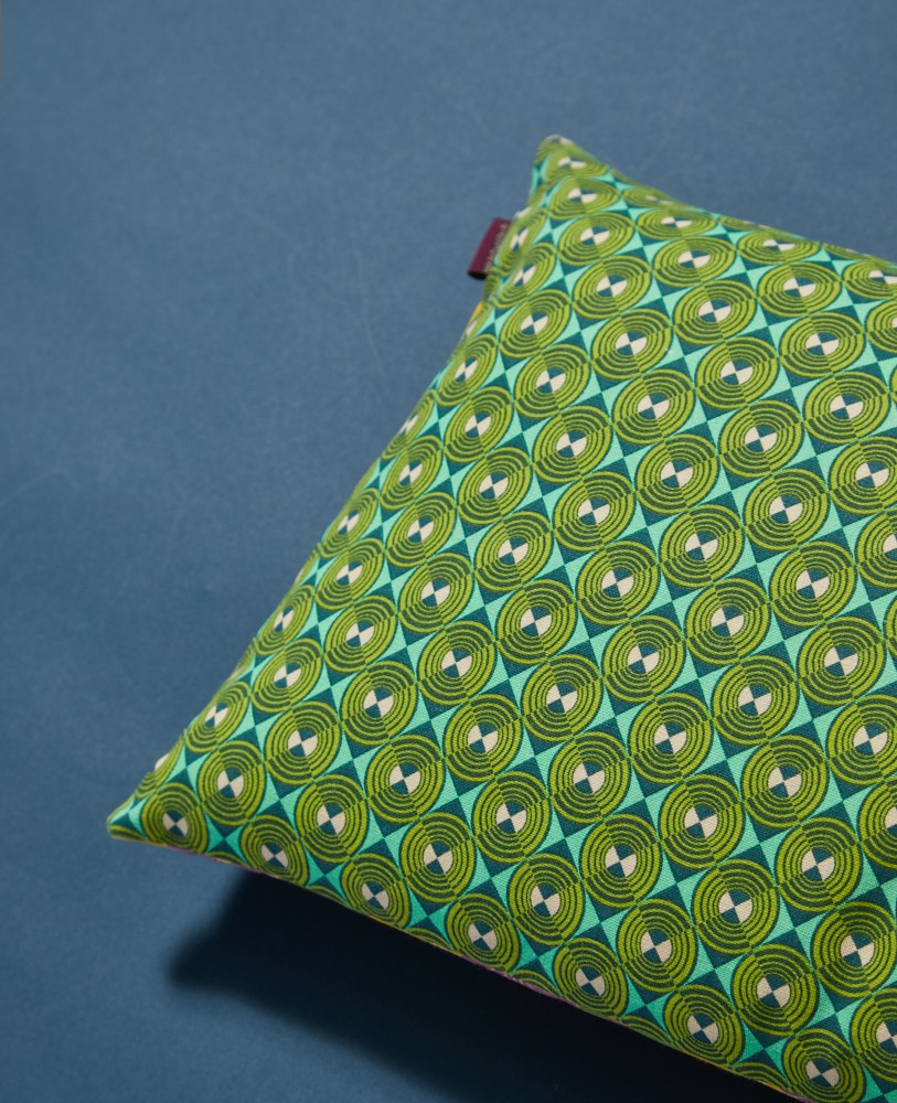 Rectangular Cushion - Mellow gold/ziggy green