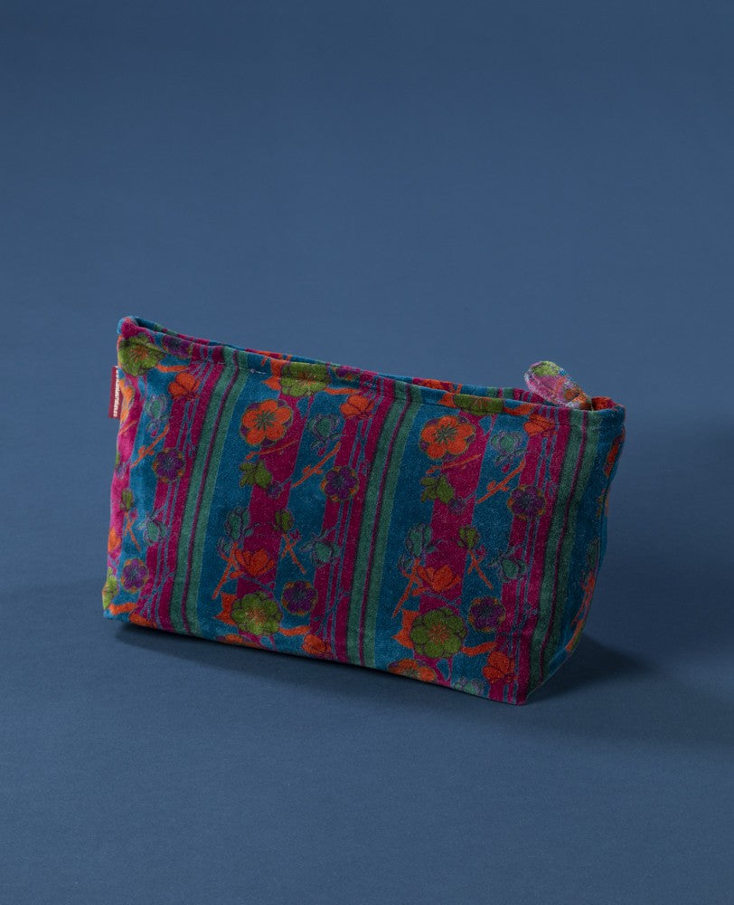 Wash Bag Velvet - Kensington dk green/fushia
