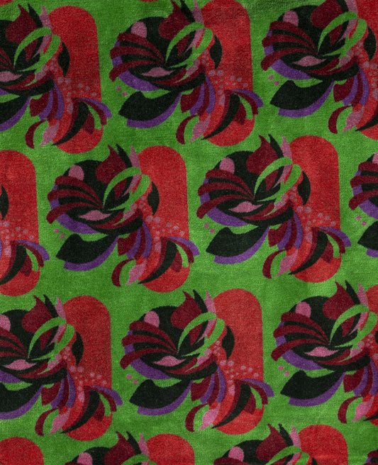 Coussin carré Velours - Split green