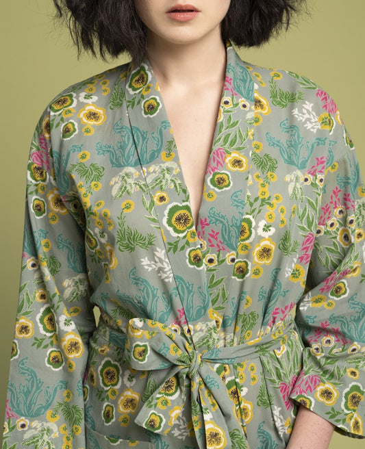 Long Kimono - Swainston new green