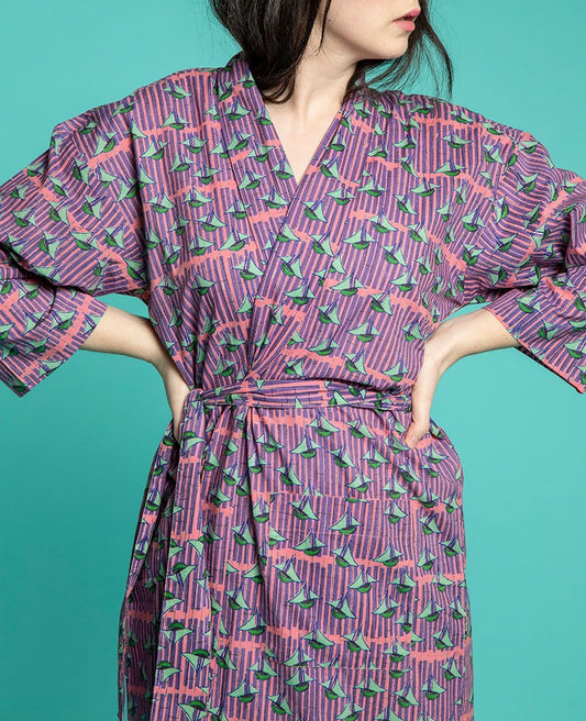 Long Kimono - Bato coral