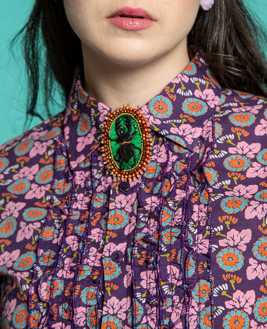 Shirt (size S) - Oak purple