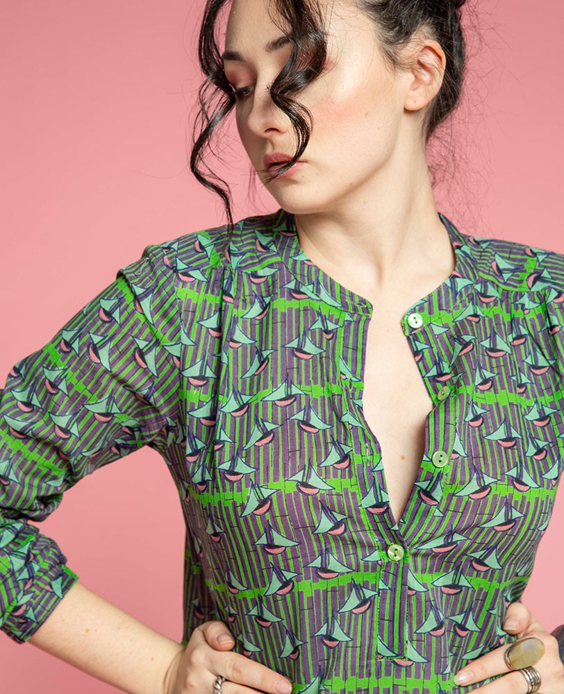 Dress - Bato vibrant green