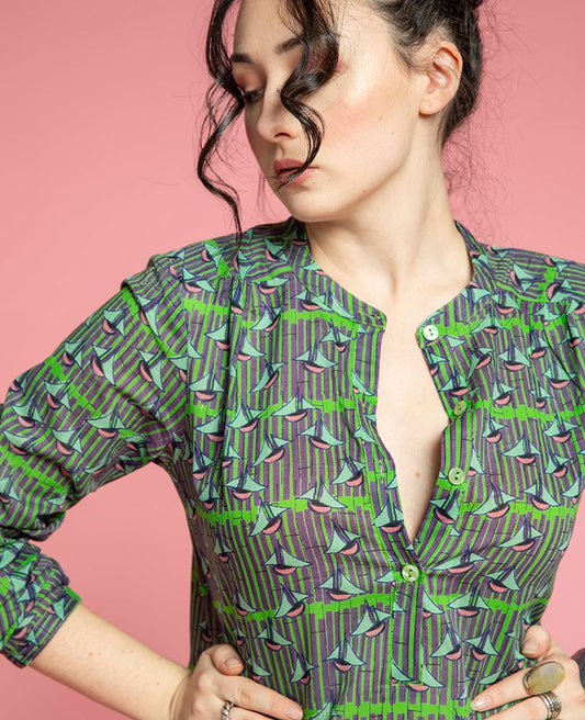 Long Dress - Bato vibrant green