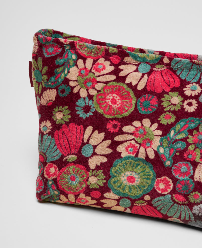Wash Bag Velvet - Molly burgundy