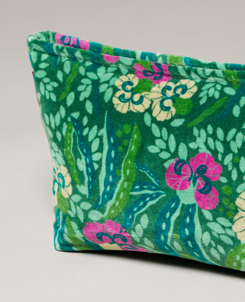 Trousse de toilette Velours - Allegria green