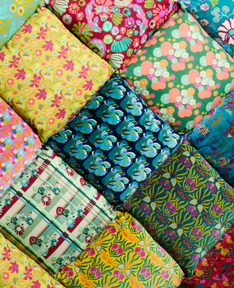 Coussin carré Velours - Birdy teal