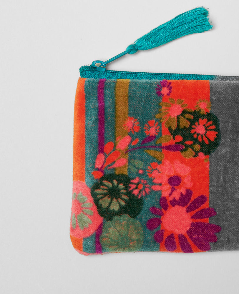 Small Pouch Velvet - Dundee orange