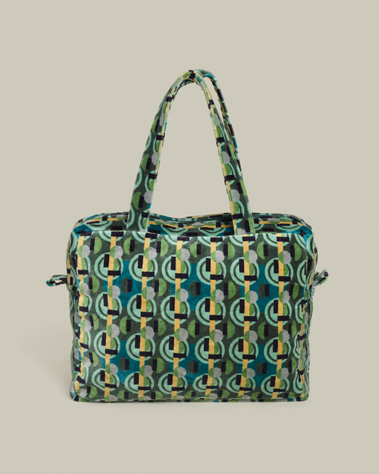 Velvet Handbag, Sonia Moss Print