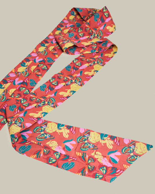 Cotton Headband, Holy Red Clay Print