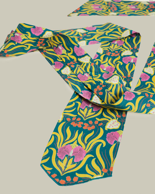 Cotton Headband, Muguet Bayou Print