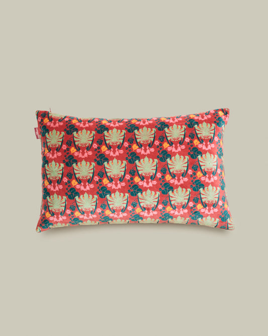 Rectangular Velvet Cushion, William Brick Print