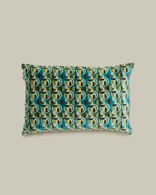 Rectangular Velvet Cushion, Sonia Moss Print