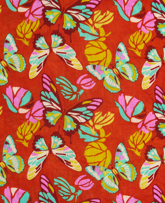 Pant in double gauze (L) - Holy Red Clay