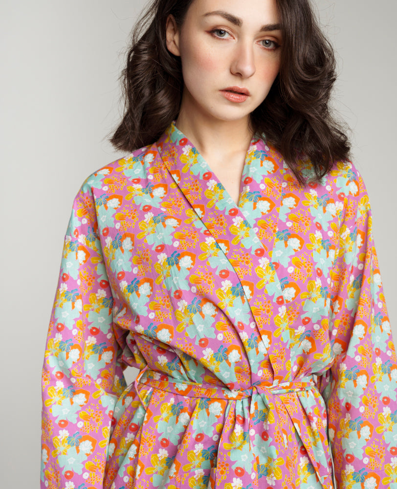 Kimono long - Mackintosh purple