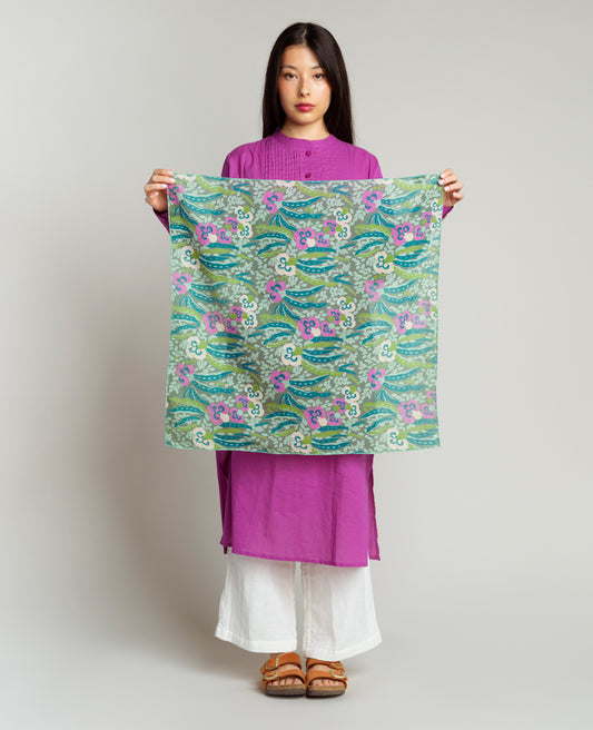 Square Scarf - Allegria Green