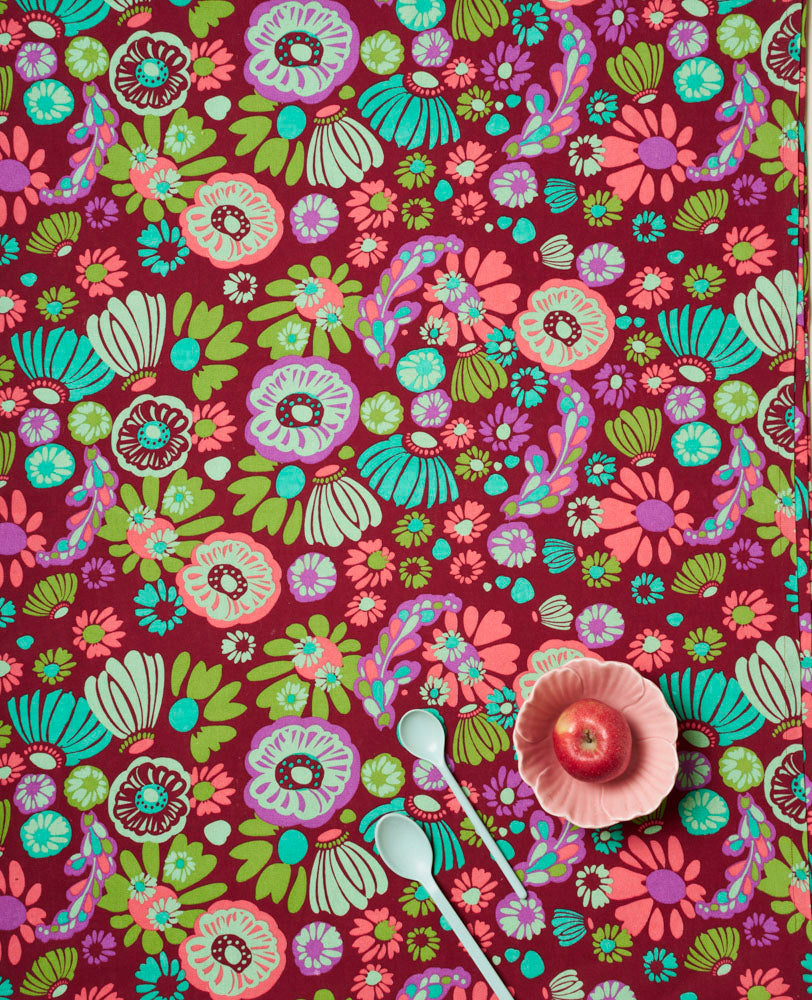 Tablecloth (L) - Molly burgundy