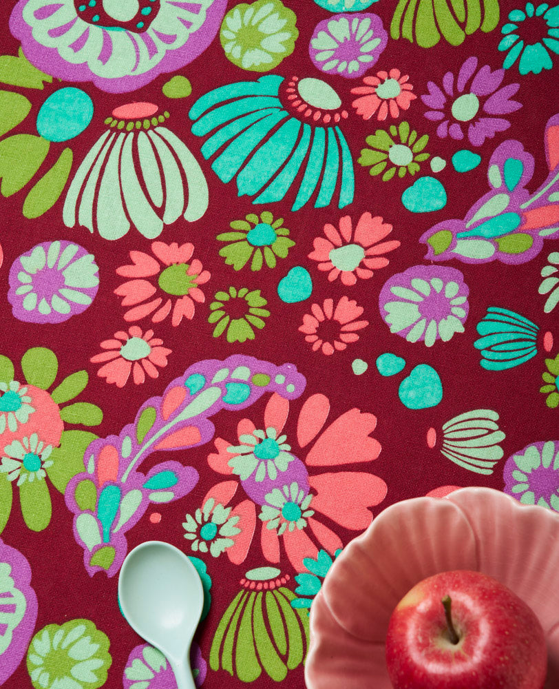 Tablecloth (L) - Molly burgundy