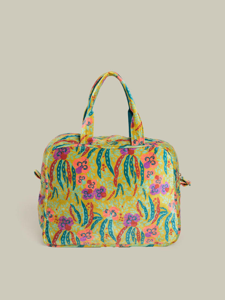 Velvet Weekend Bag, Allegria Gold Print