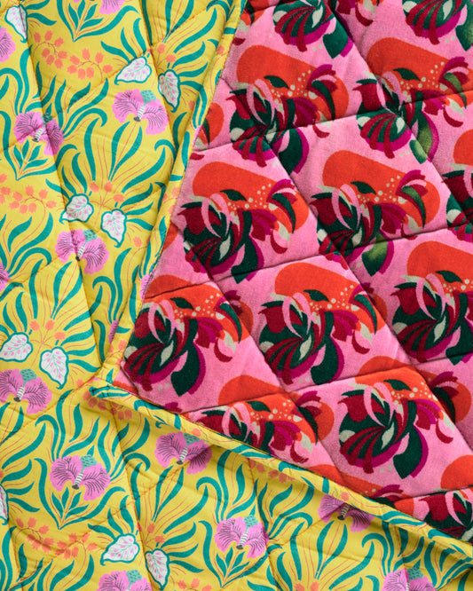 Throw Velvet - Split pink