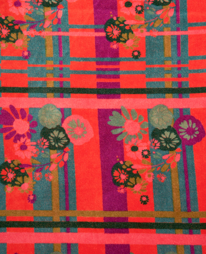 Long Kimono Velvet - Dundee orange