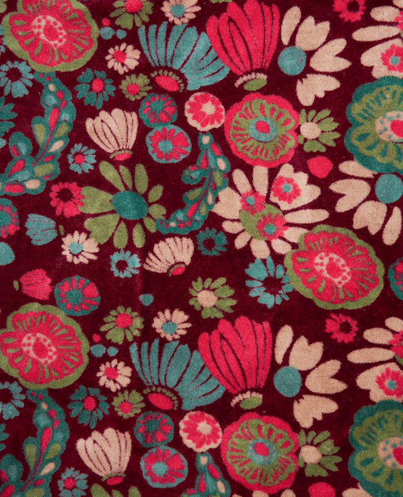 Rectangular Cushion Velvet - Molly burgundy