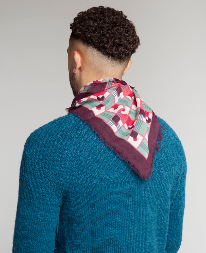 Woolen Square Scarf - Aberdeen