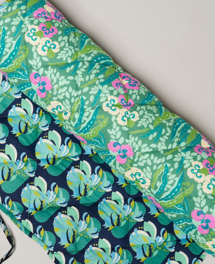 Tapis de Yoga - Allegria green / Split navy