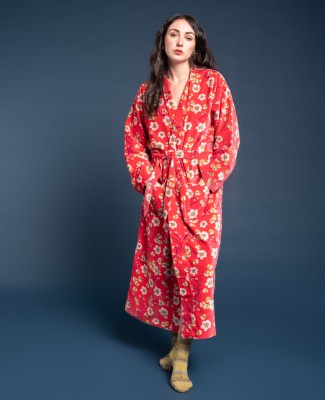 VELVET DRESSING GOWN -...