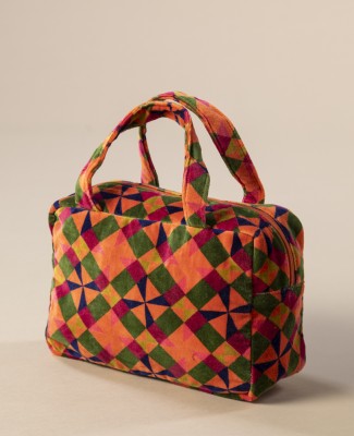 SAC VELOURS - Mosaik Orange - TEG 013