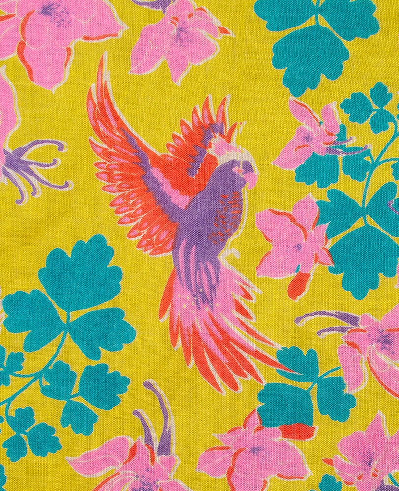 Long Kimono - Ancolie yellow