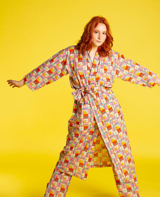 Long Kimono - Aberdeen orange
