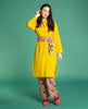 Robe tunique longue (taille unique) - Plain yellow
