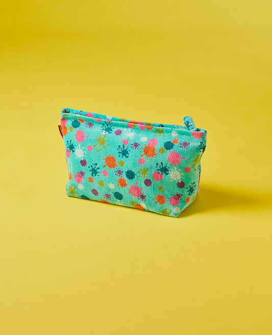 Wash Bag Velvet - Taches light green