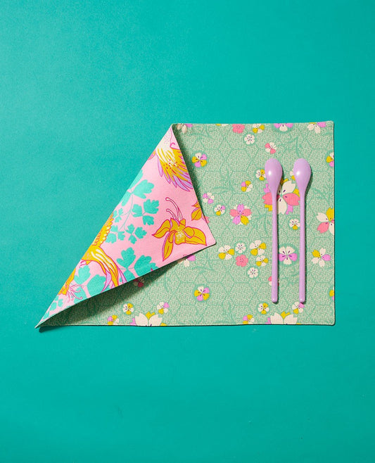 Table Mat - set of 4 - Kobe green
