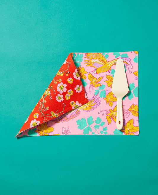 Table Mat - set of 4 - Ancolie pink