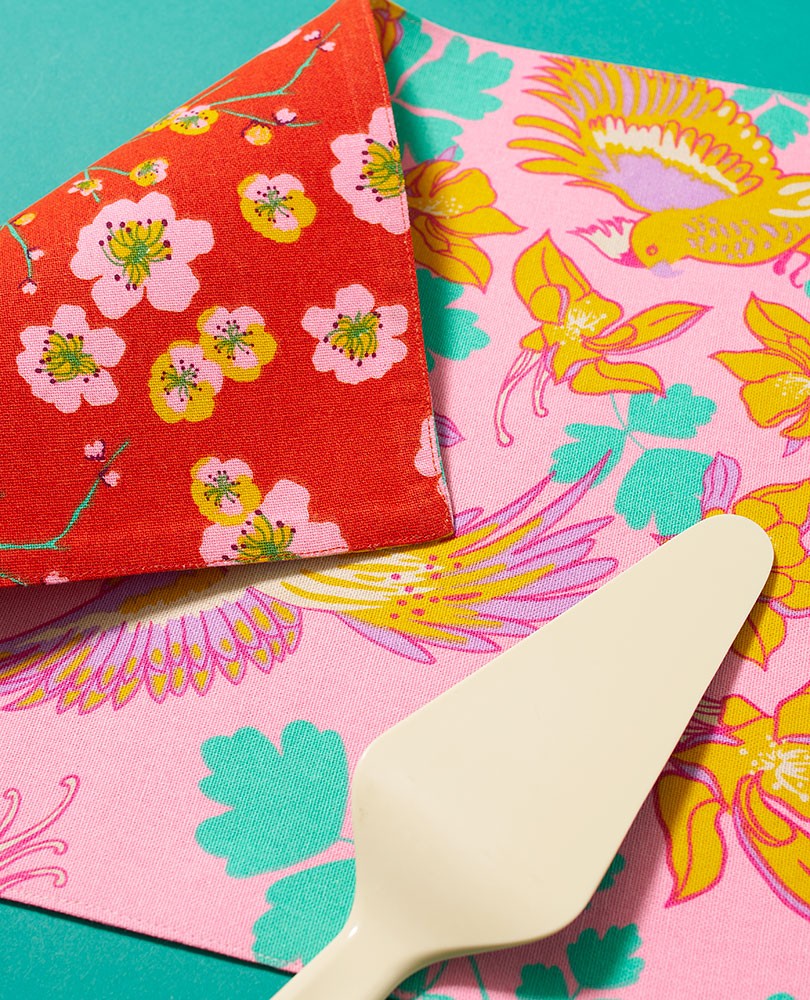 Table Mat - set of 4 - Ancolie pink