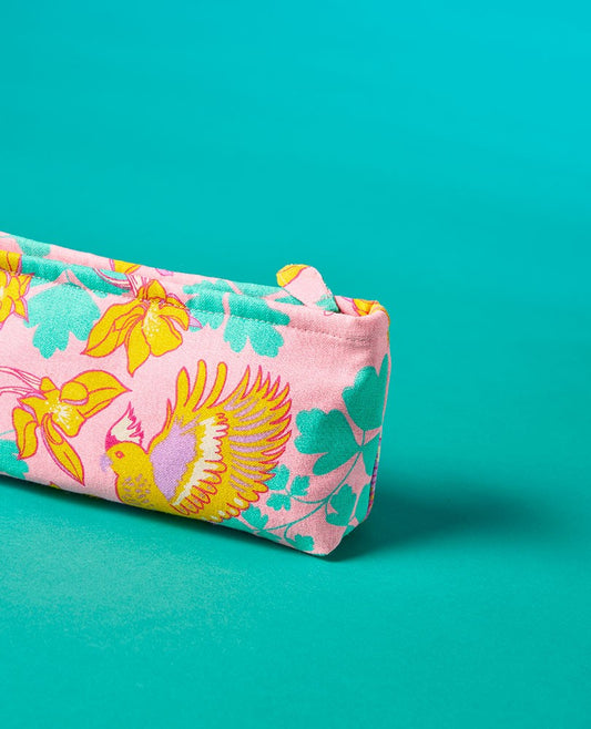 School Pencil Case - Ancolie pink