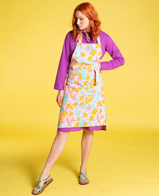 Chef's Apron - Ancolie pink