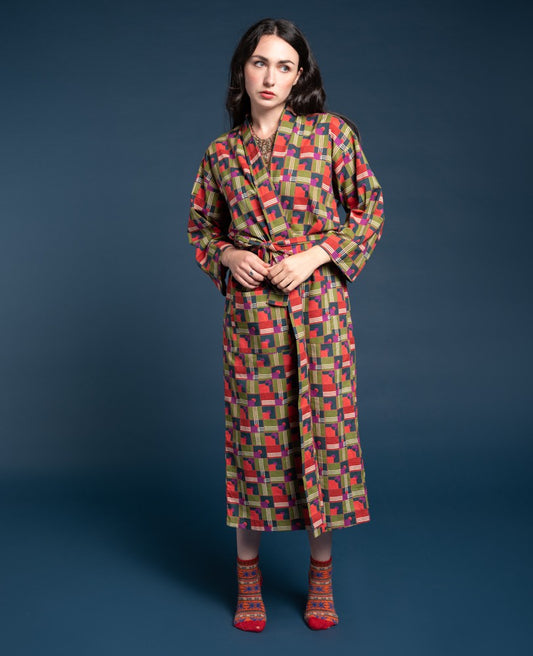 Long Kimono - Aberdeen red brick