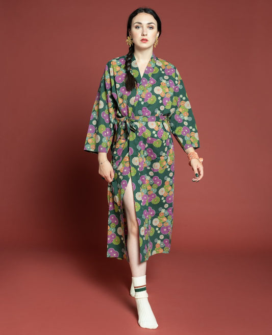 Long Kimono - Mellow green
