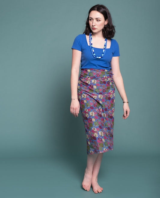 Stole - Bloom blue