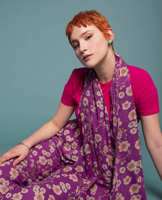 Stole - Blossom purple